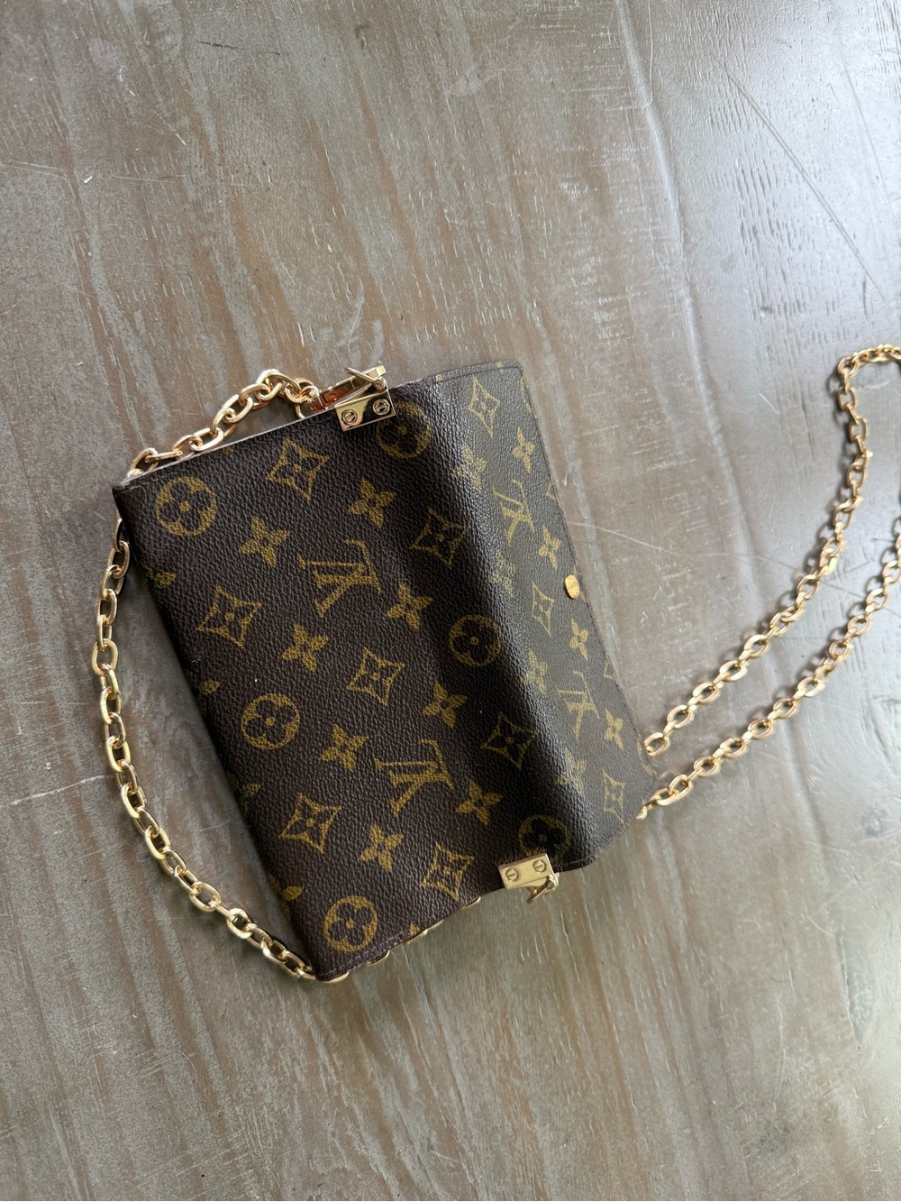 Louis Vuitton Monogram Portefeiulle Sarah Long Bifold Wallet/converted